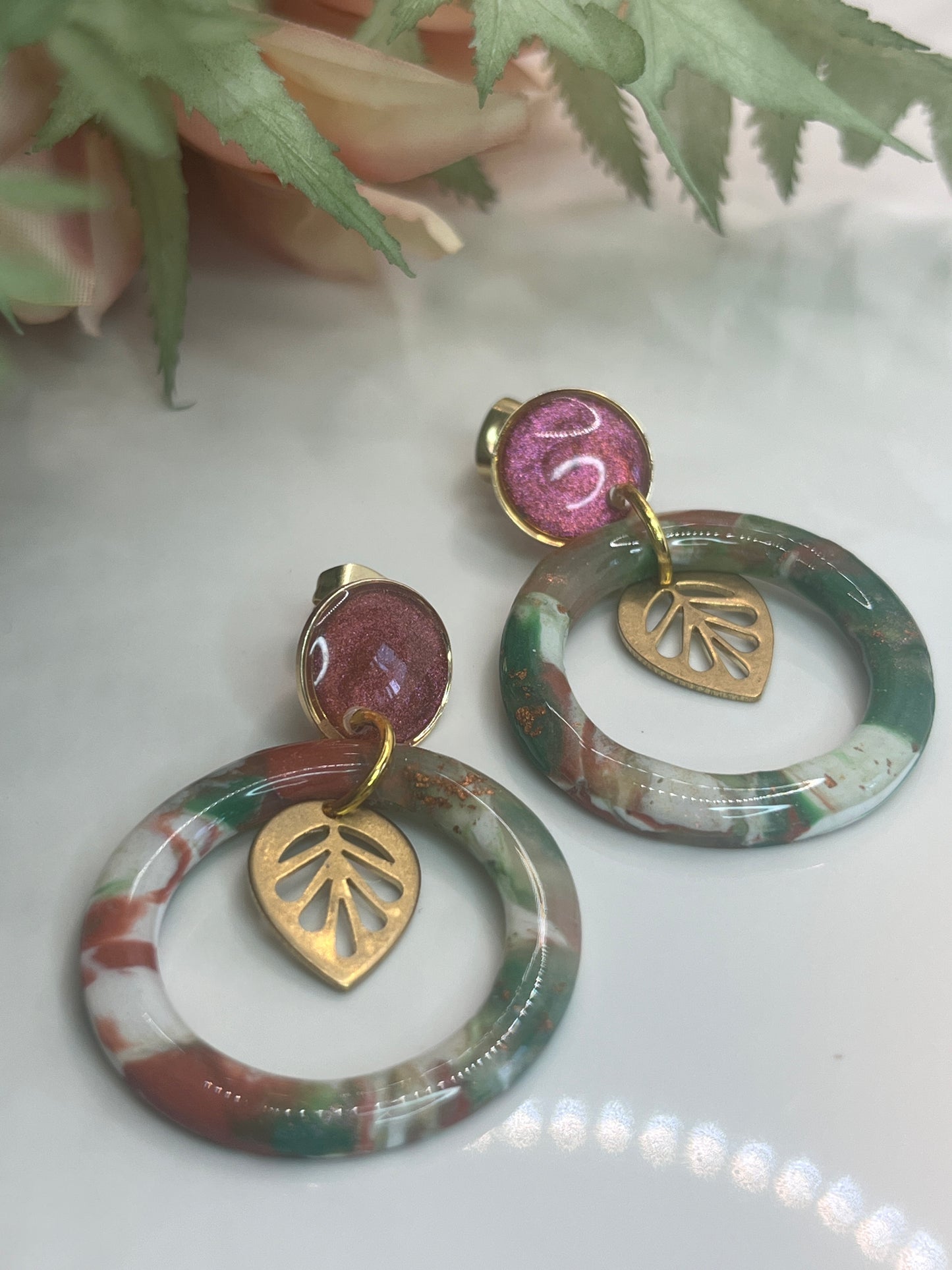Polymer Clay Earthy Leaf