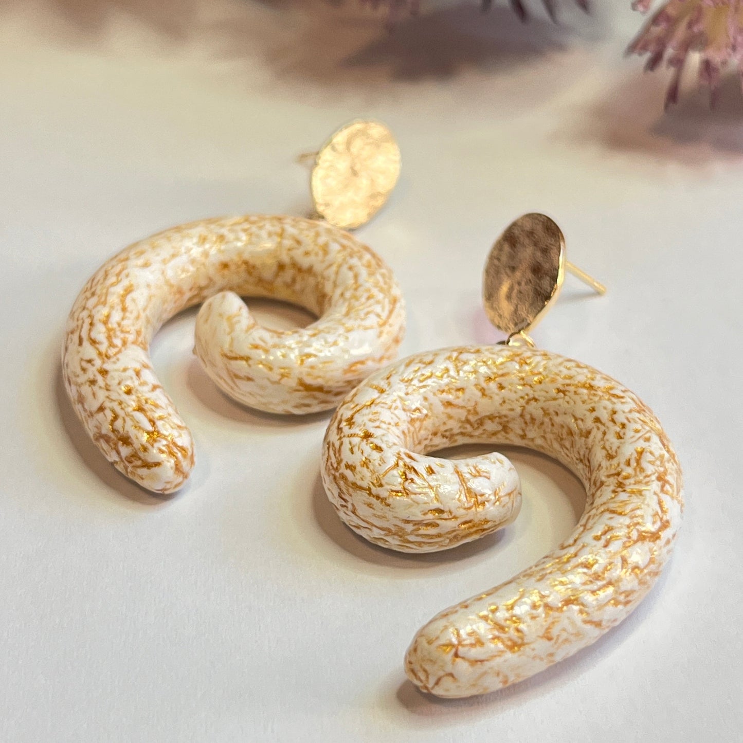 Polymer Clay Gold Cracked Texture