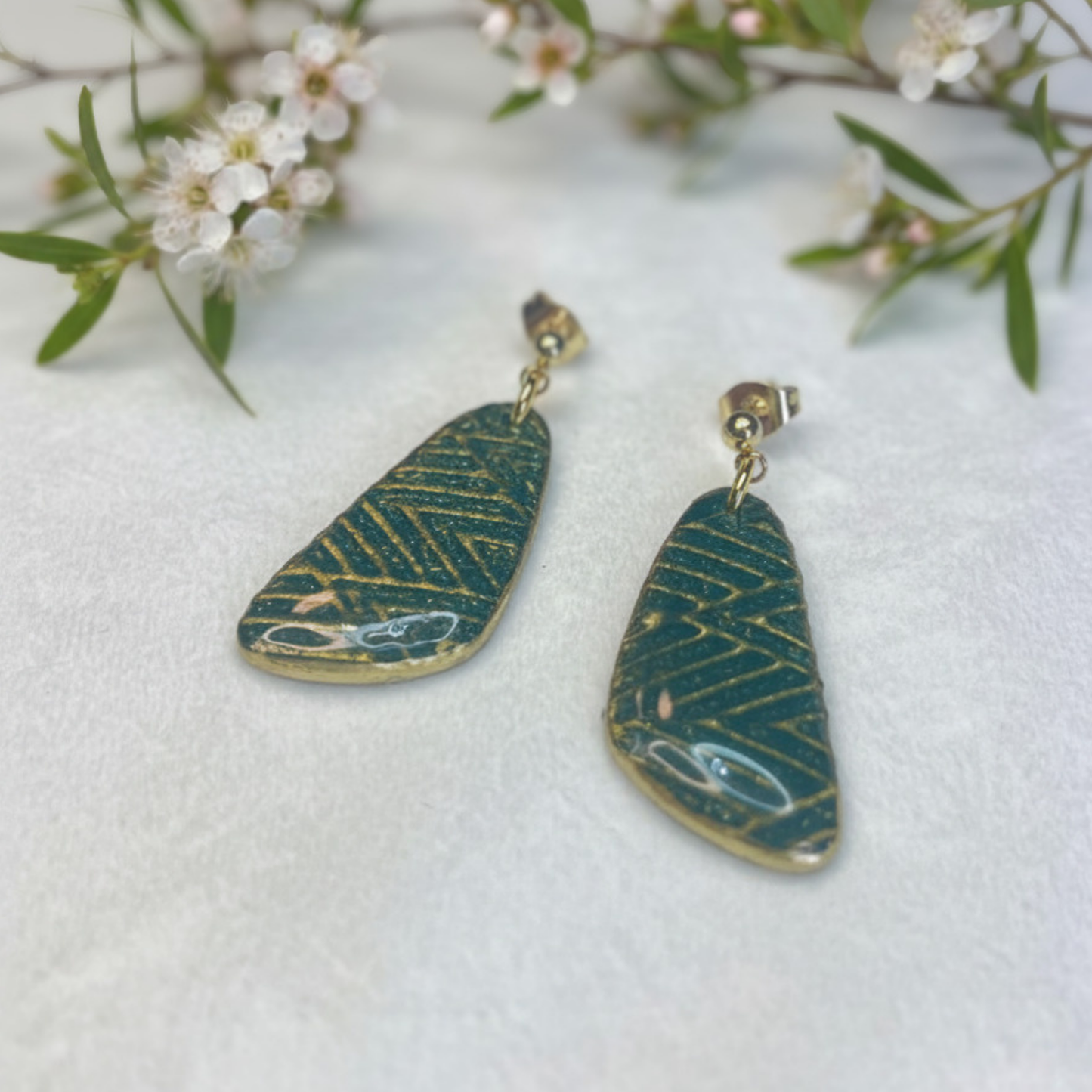 Polymer Clay Gilded Jade