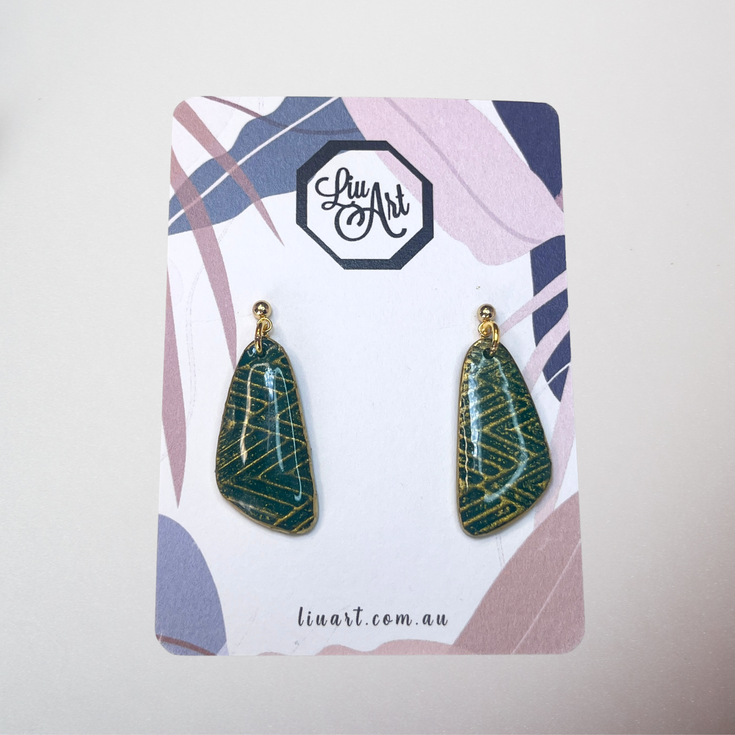 Polymer Clay Gilded Jade