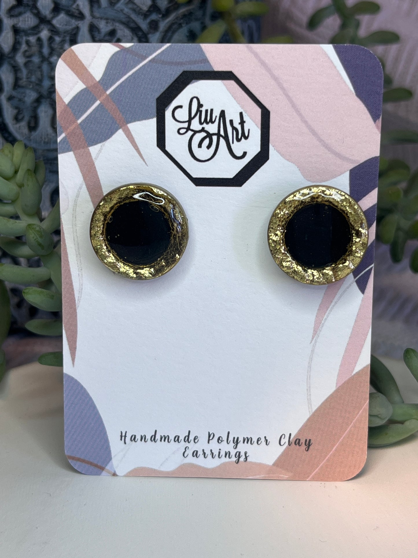Polymer Clay Golden Rim