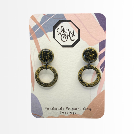 dangling-hoop-polymer-clay-earrings-ebony-eclipse-front-view