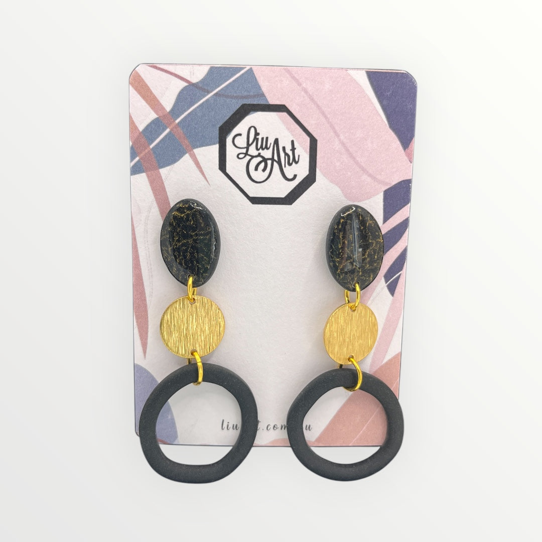 dangle-polymer-clay-earrings-noir-hoops-front-view