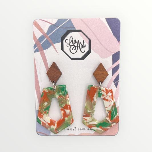 dangle-polymer-clay-earrings-abstract-dangle- front-view