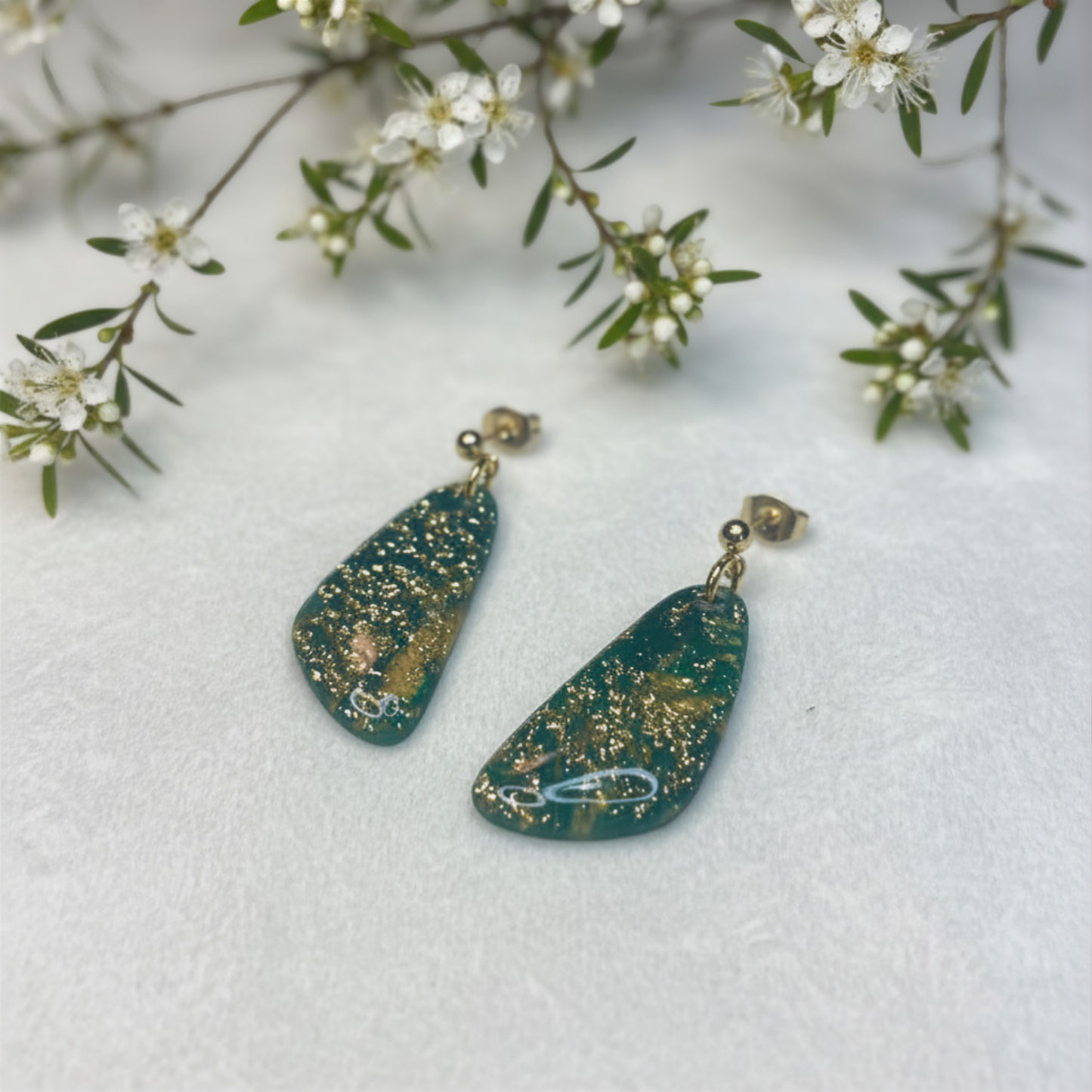 Polymer Clay Emerald Glow