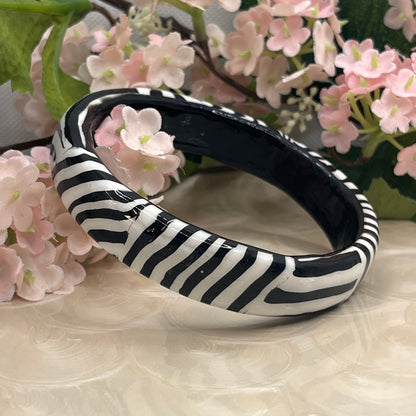 Polymer Clay Zebra Pattern Bangle