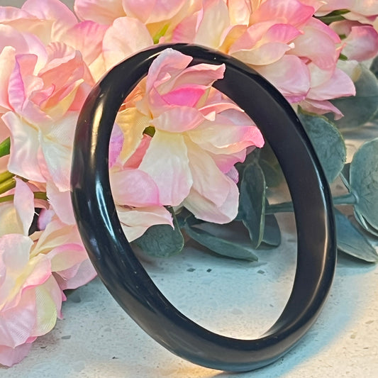 Polymer Clay Black Bangle
