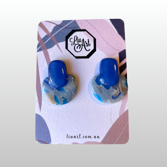Polymer Clay Ocean Breeze Drop Earrings