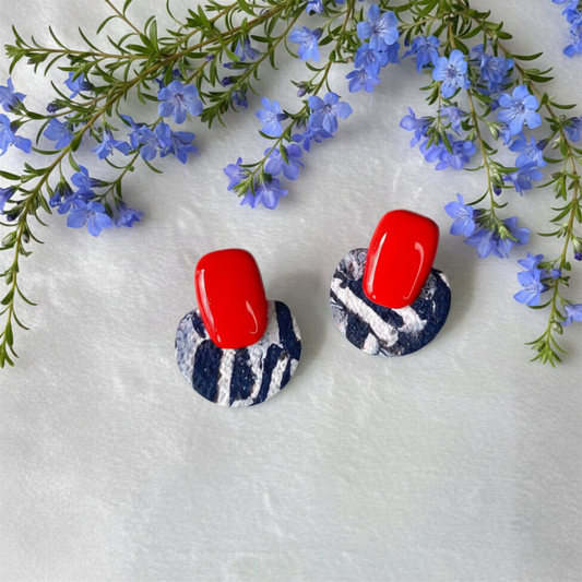 Polymer Clay Zebra Pop Earrings
