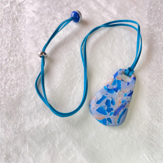 Polymer Clay Ocean Terrazzo Necklace