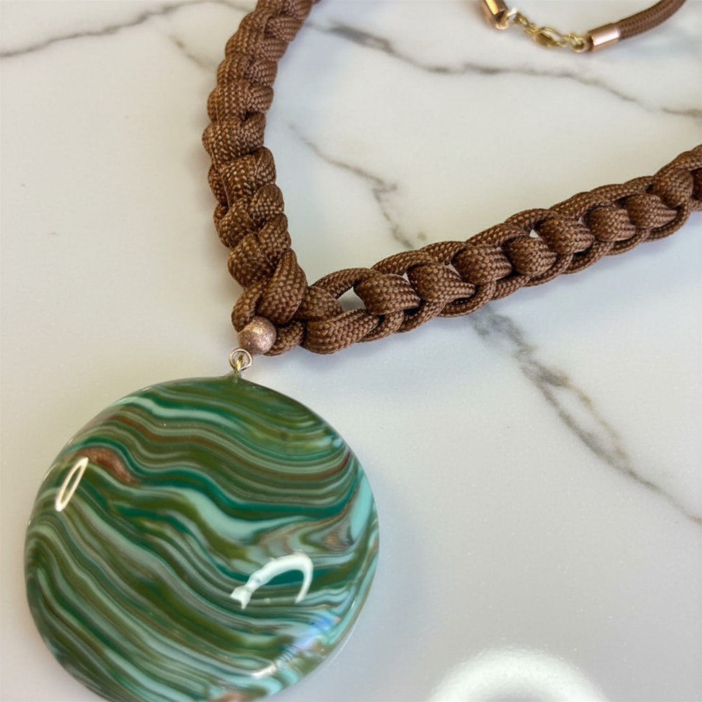 Emerald Tide Pendant Necklace
