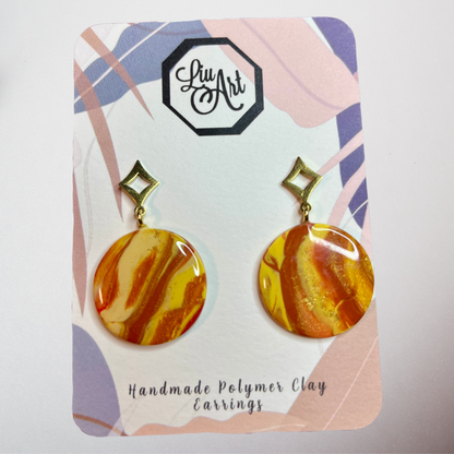 Golden Sunset Drop Earrings