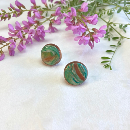 Earth & Gold Stud Set