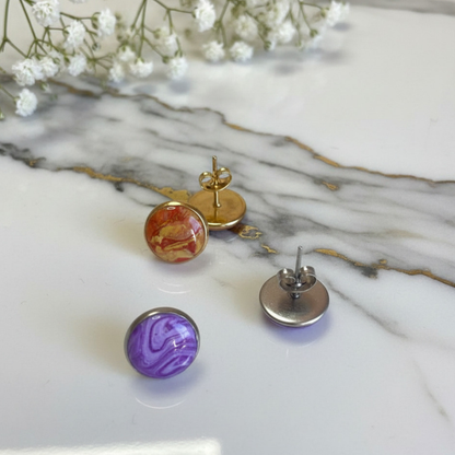 Marble Duo Stud Set