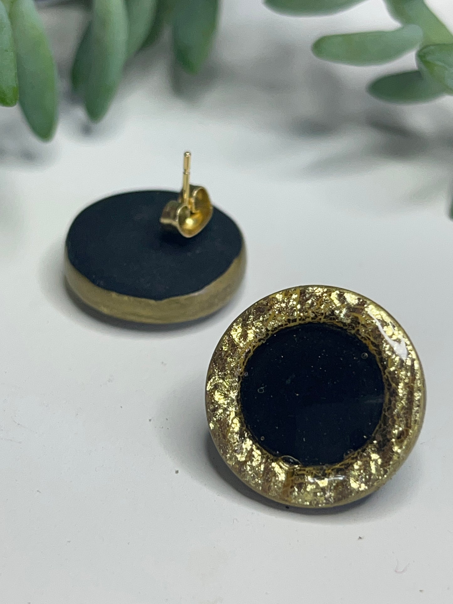 Polymer Clay Golden Rim