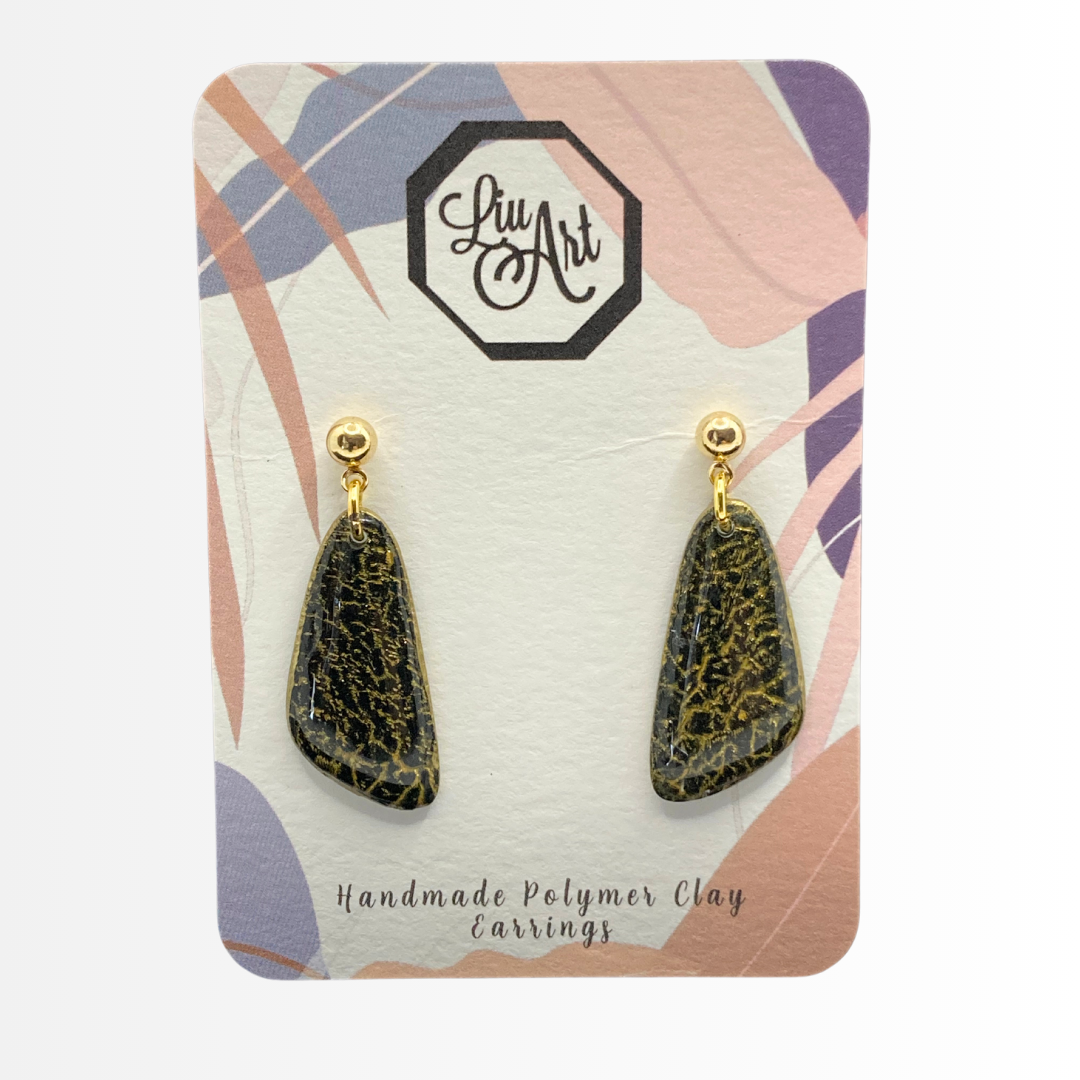 polymer-clay-earrings-black-front-view
