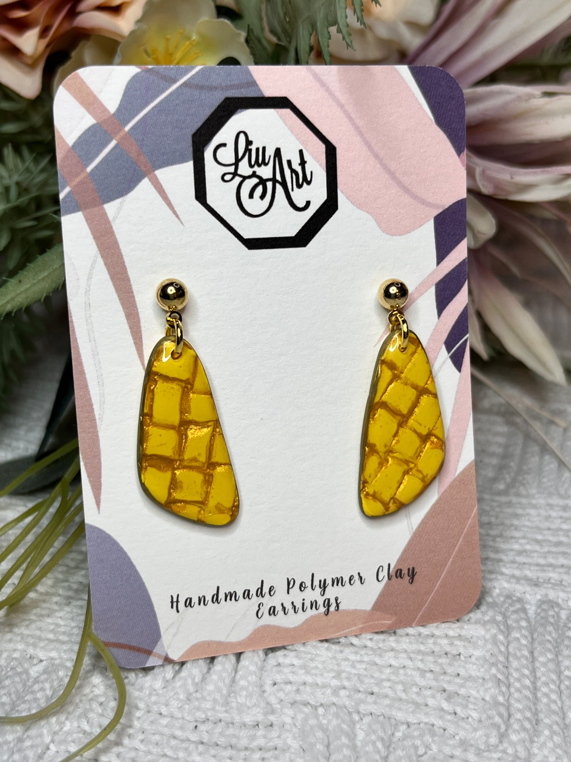 polymer-clay-earrings-yellow-perspective-view