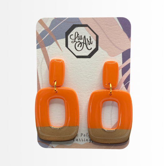 polymer-clay-earrings-orange-front-view
