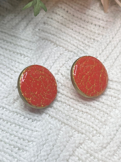 circle-stud-polymer-clay-earrings-red-close-view