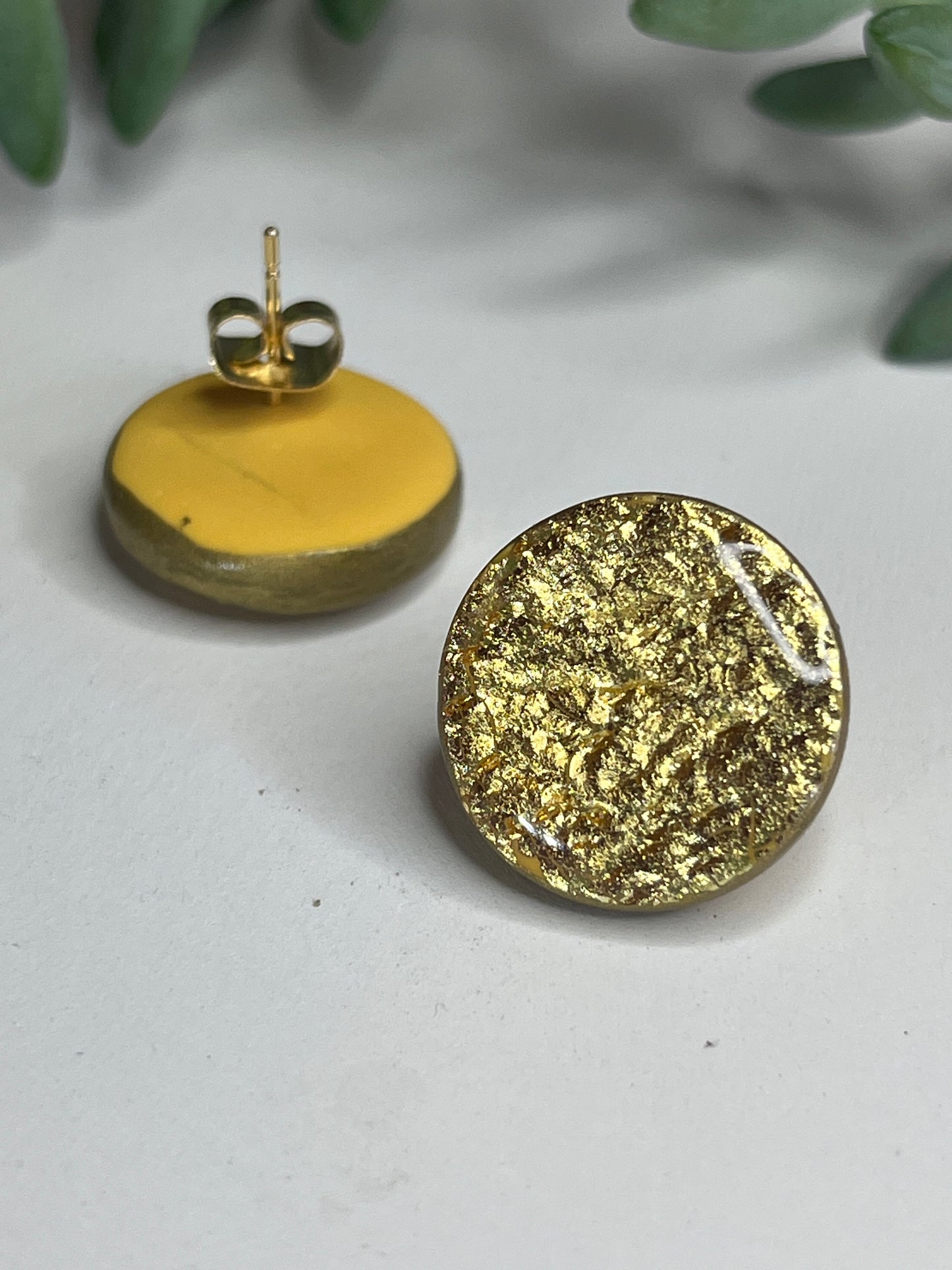 Polymer Clay Golden Gleam