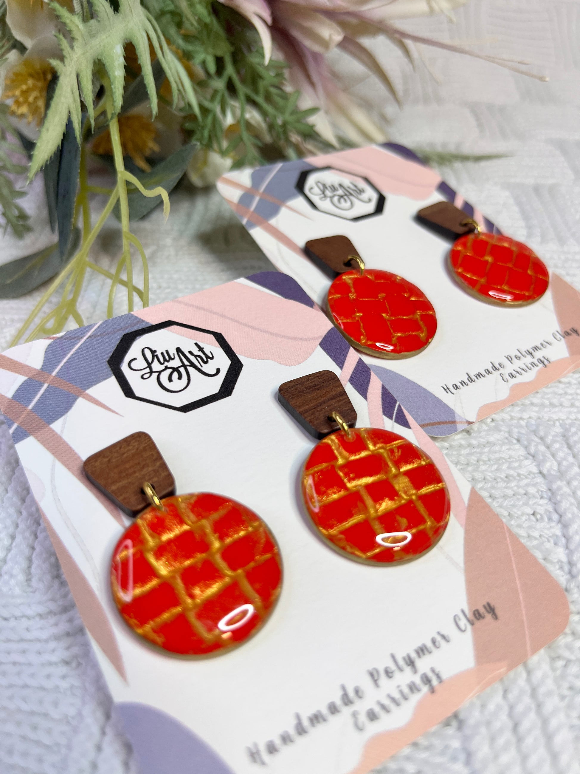 polymer-clay-earrings-red-close-view
