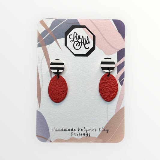 Ana Luiza Charm Polymer Clay Earring - front view