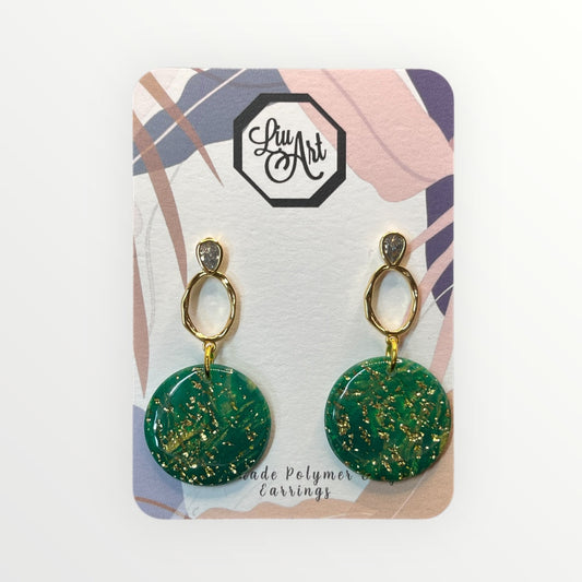 Raquel Chic Polymer Clay Earring - front view